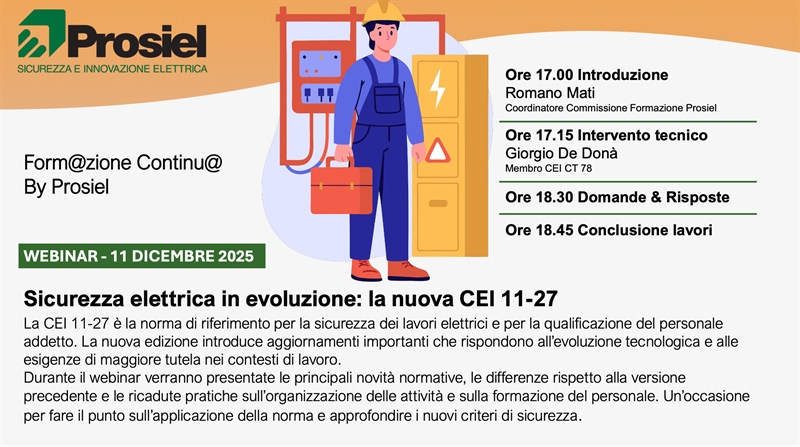 Sicurezza elettrica in evoluzione: la nuova CEI 11-27